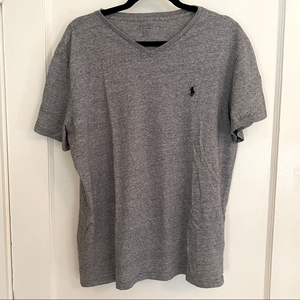 Gray short sleeve Polo t-shirt, size L
